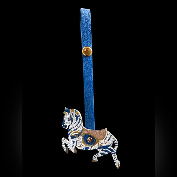 Louis Vuitton Accessories - New in Bag Louis Vuitton GWP Bag Charm Blue and Brown Zebra